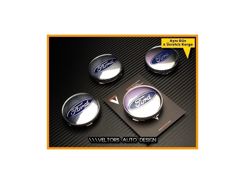 Ford Logo Amblem Jant Göbeği Göbek Kapak Seti