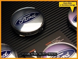 Ford Logo Amblem Jant Göbeği Göbek Kapak Seti