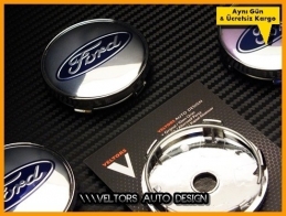 Ford Logo Amblem Jant Göbeği Göbek Kapak Seti