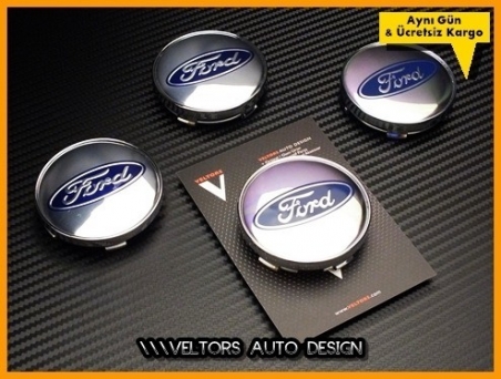 Ford Logo Amblem Jant Göbeği Göbek Kapak Seti