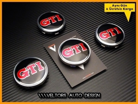 VW Gti Logo Amblem Jant Göbeği Göbek Kapak Seti