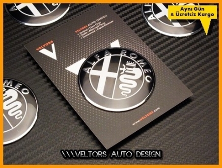 Alfa Romeo Jant Göbeği Logo Amblem Seti