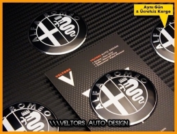 Alfa Romeo Jant Göbeği Logo Amblem Seti Alfa Romeo Jant Göbeği Logo Amblem Seti
