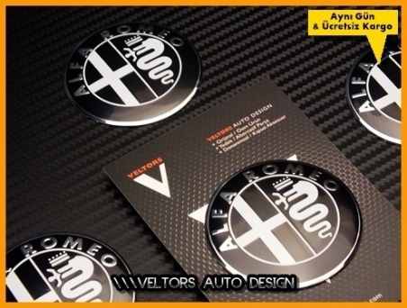 Alfa Romeo Jant Göbeği Logo Amblem Seti