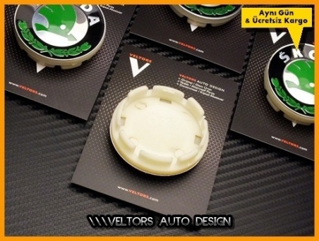 Skoda Logo Amblem Orjinal Jant Göbek Kapak Seti