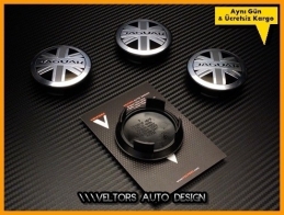 Jaguar Logo Amblem Jant Göbeği Göbek Kapak Seti