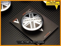Jaguar Logo Amblem Jant Göbeği Göbek Kapak Seti