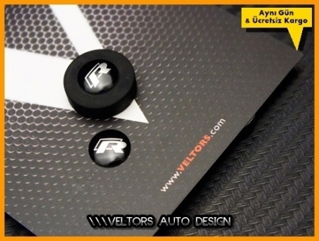 VW Yeni Nesil R Line Anahtarlık Kumanda Anahtar Logo Amblem Seti