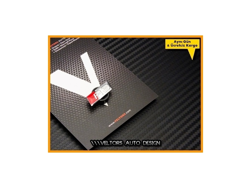 Audi RS Direksiyon Logo Amblem Audi RS Direksiyon Logo Amblem