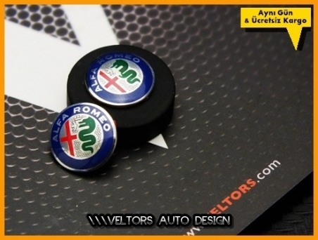 Alfa Romeo Yeni Tip Kumanda Anahtar Logo Amblem Seti