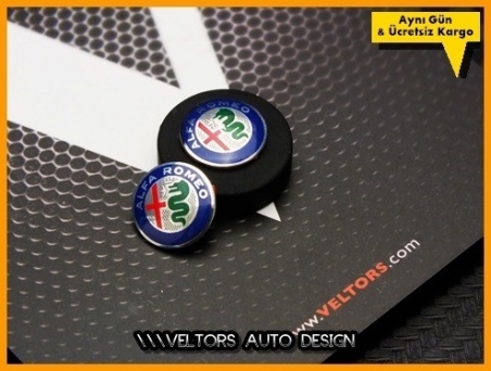 Alfa Romeo Yeni Tip Kumanda Anahtar Logo Amblem Seti