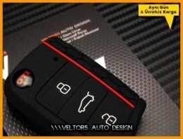 VW GTI / Gti Logo Amblem Anahtar Kumanda Kabı Koruma Kılıf