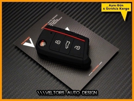 VW GTI / Gti Logo Amblem Anahtar Kumanda Kabı Koruma Kılıf