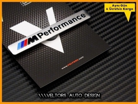 BMW M Performance Torpido Kokpit Plaket Logo Amblem