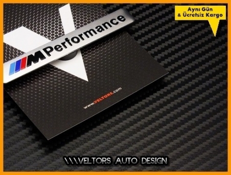 BMW M Performance Torpido Kokpit Plaket Logo Amblem