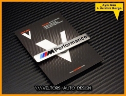 BMW M Performance Torpido Kokpit Plaket Logo Amblem BMW M Performance Torpido Kokpit Plaket Logo Amblem