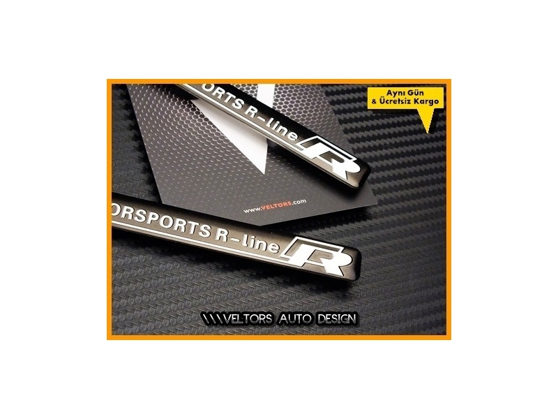 VW R Line Motorsports R Logo Amblem Seti