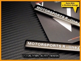 VW R Line Motorsports R Logo Amblem Seti