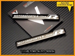 VW R Line Motorsports R Logo Amblem Seti