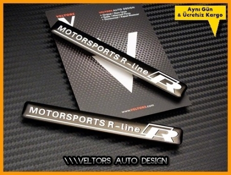 VW R Line Motorsports R Logo Amblem Seti
