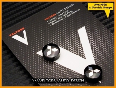 Mitsubishi Anahtarlık Kumanda Logo Amblem Seti