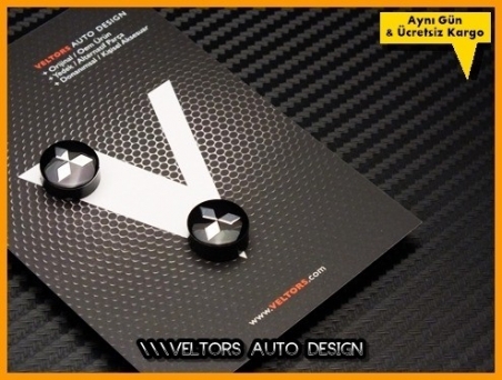 Mitsubishi Anahtarlık Kumanda Logo Amblem Seti
