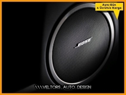 Jeep BOSE Hoparlör Stereo Logo Amblem Seti