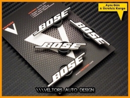 Mini BOSE Hoparlör Stereo Logo Amblem Seti