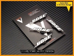 Mini BOSE Hoparlör Stereo Logo Amblem Seti