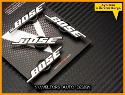 VW BOSE Hoparlör Stereo Logo Amblem Seti