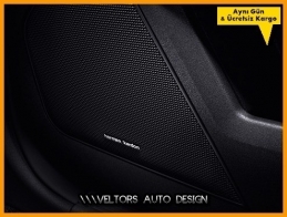 Porsche Harman Kardon Stereo Hoparlör Logo Amblem Seti Porsche Harman Kardon Stereo Hoparlör Logo Amblem Seti