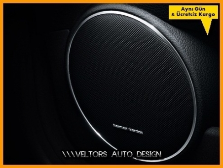 Porsche Harman Kardon Stereo Hoparlör Logo Amblem Seti