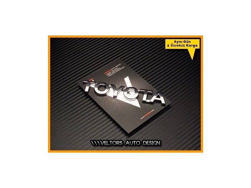 Toyota Araç Bagaj Yazı Logo Amblem
