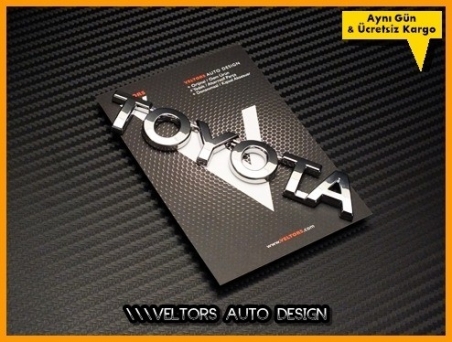 Toyota Araç Bagaj Yazı Logo Amblem