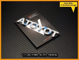 Toyota Araç Bagaj Yazı Logo Amblem