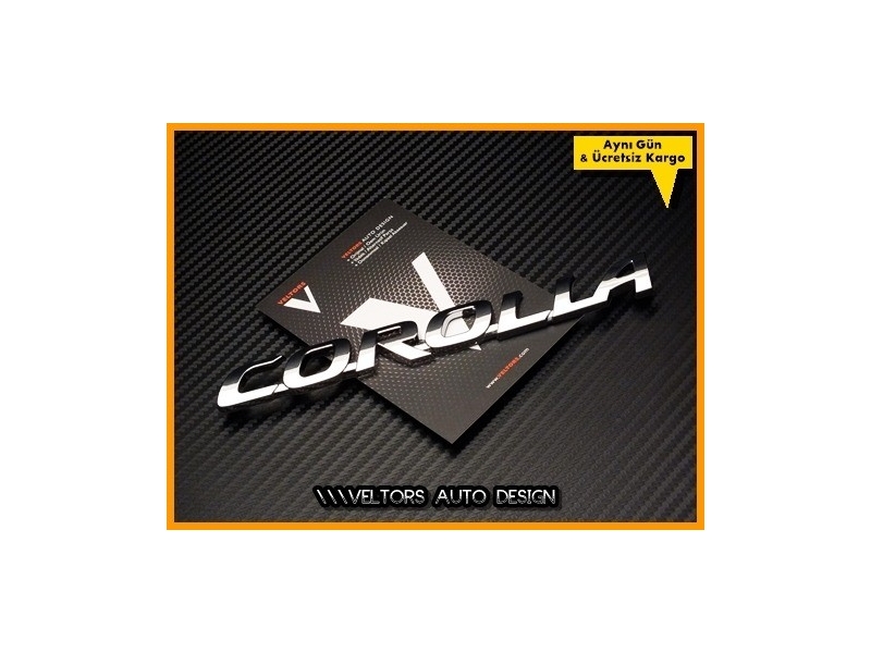 Toyota Corolla Bagaj Yazı Logo Amblem