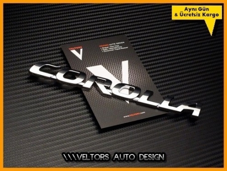 Toyota Corolla Bagaj Yazı Logo Amblem