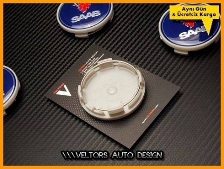 Saab Logo Amblem Orjinal Jant Göbek Kapak Seti