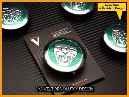 Jaguar Logo Amblem Jant Göbeği Göbek Kapak Seti
