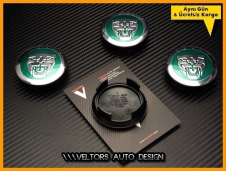 Jaguar Logo Amblem Jant Göbeği Göbek Kapak Seti