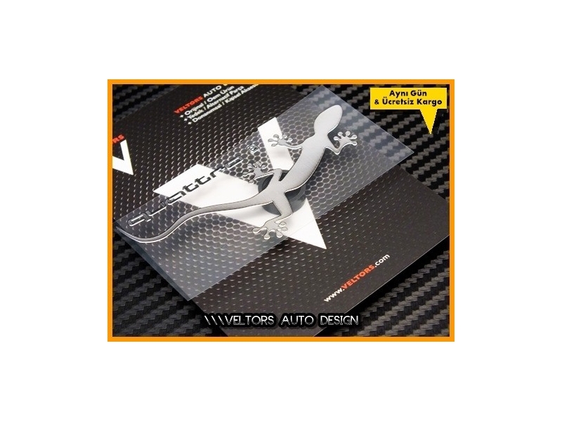 Audi Quattro Gecko Metal Body Logo Amblem Audi Quattro Gecko Metal Body Logo Amblem