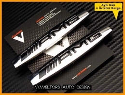Mercedes AMG Edition AMG Yan Logo Amblem Seti