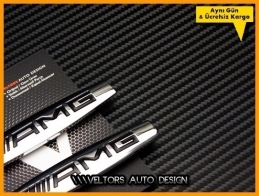 Mercedes AMG Edition AMG Yan Logo Amblem Seti Mercedes AMG Edition AMG Yan Logo Amblem Seti