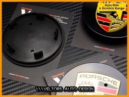 Porsche Logo Amblem Jant Göbeği Göbek Kapak Seti