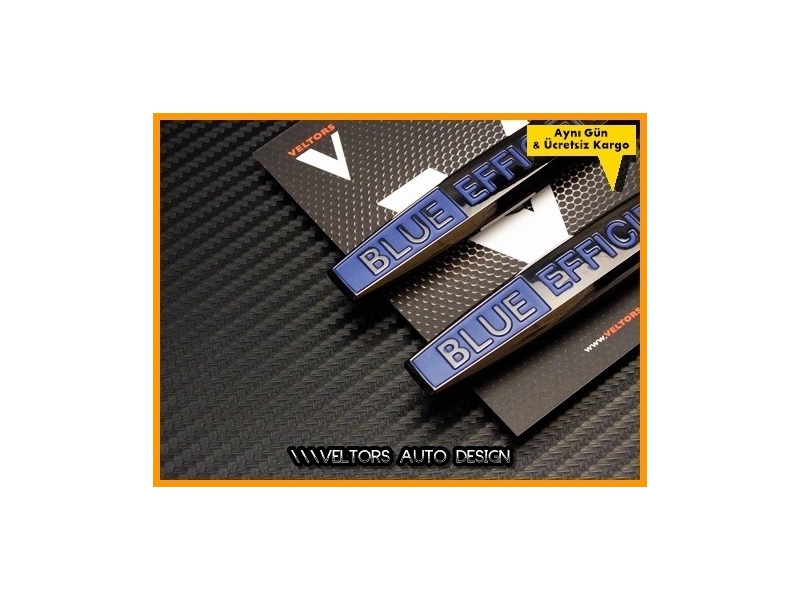 Mercedes Blue Efficiency Yan Logo Amblem Seti Mercedes Blue Efficiency Yan Logo Amblem Seti
