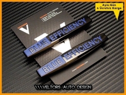 Mercedes Blue Efficiency Yan Logo Amblem Seti Mercedes Blue Efficiency Yan Logo Amblem Seti