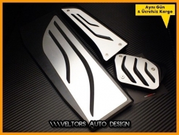 BMW Yeni Nesil M Logo Amblem F20 F21 Geçmeli Otomatik Pedal Seti