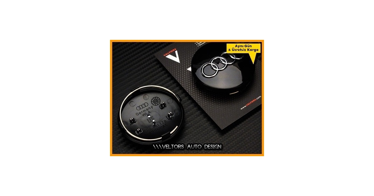 Audi Logo Amblem Jant Göbeği Göbek Kapak Seti