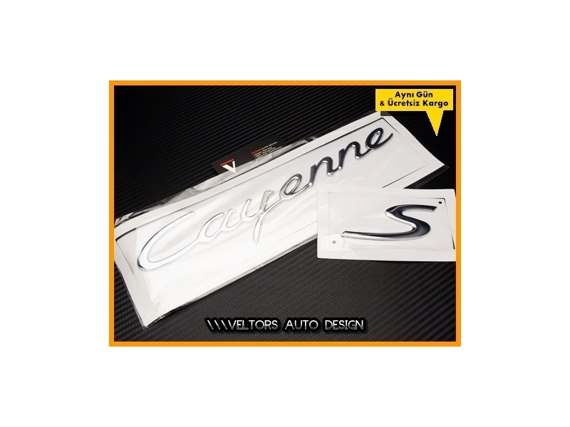 Porsche Cayenne S Bagaj Yazı Logo Amblem Porsche Cayenne S Bagaj Yazı Logo Amblem