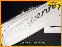 Porsche Cayenne S Bagaj Yazı Logo Amblem Porsche Cayenne S Bagaj Yazı Logo Amblem